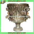 indoor decoration cast antique brass vase with beautiful angle